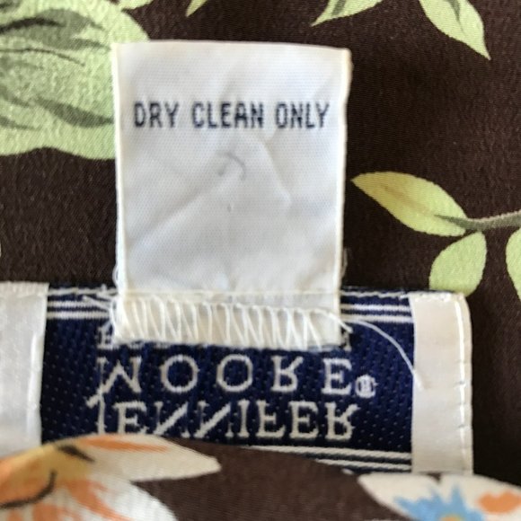 JENNIFER MOORE 20W 100% Silk Print Blouse/Vintage - Picture 4 of 5